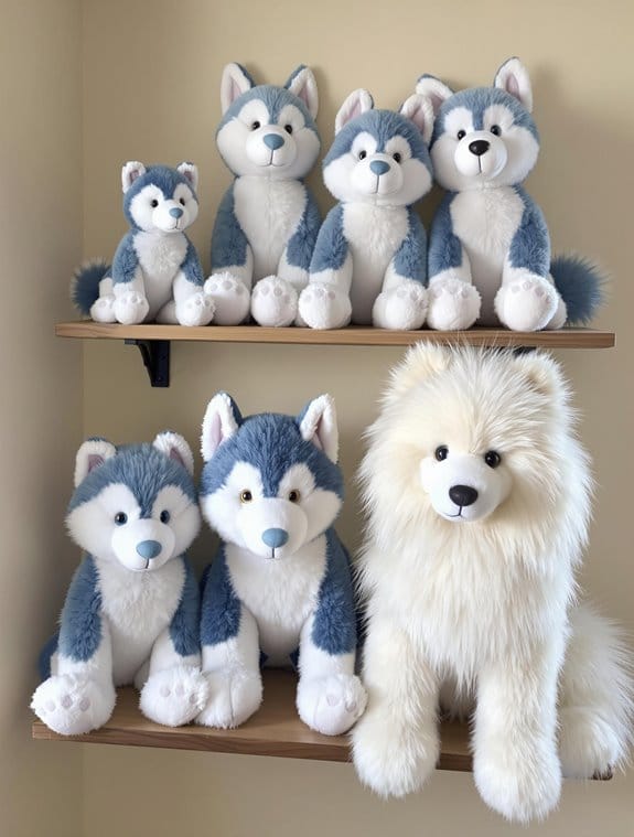 choosing dog plush colors