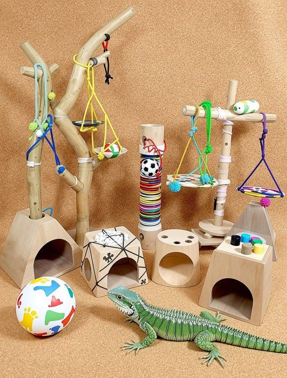 choosing toys for lizards