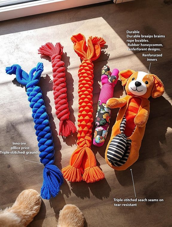 durable pull apart dog toys