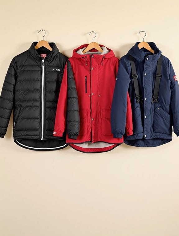 selecting kong dog jackets