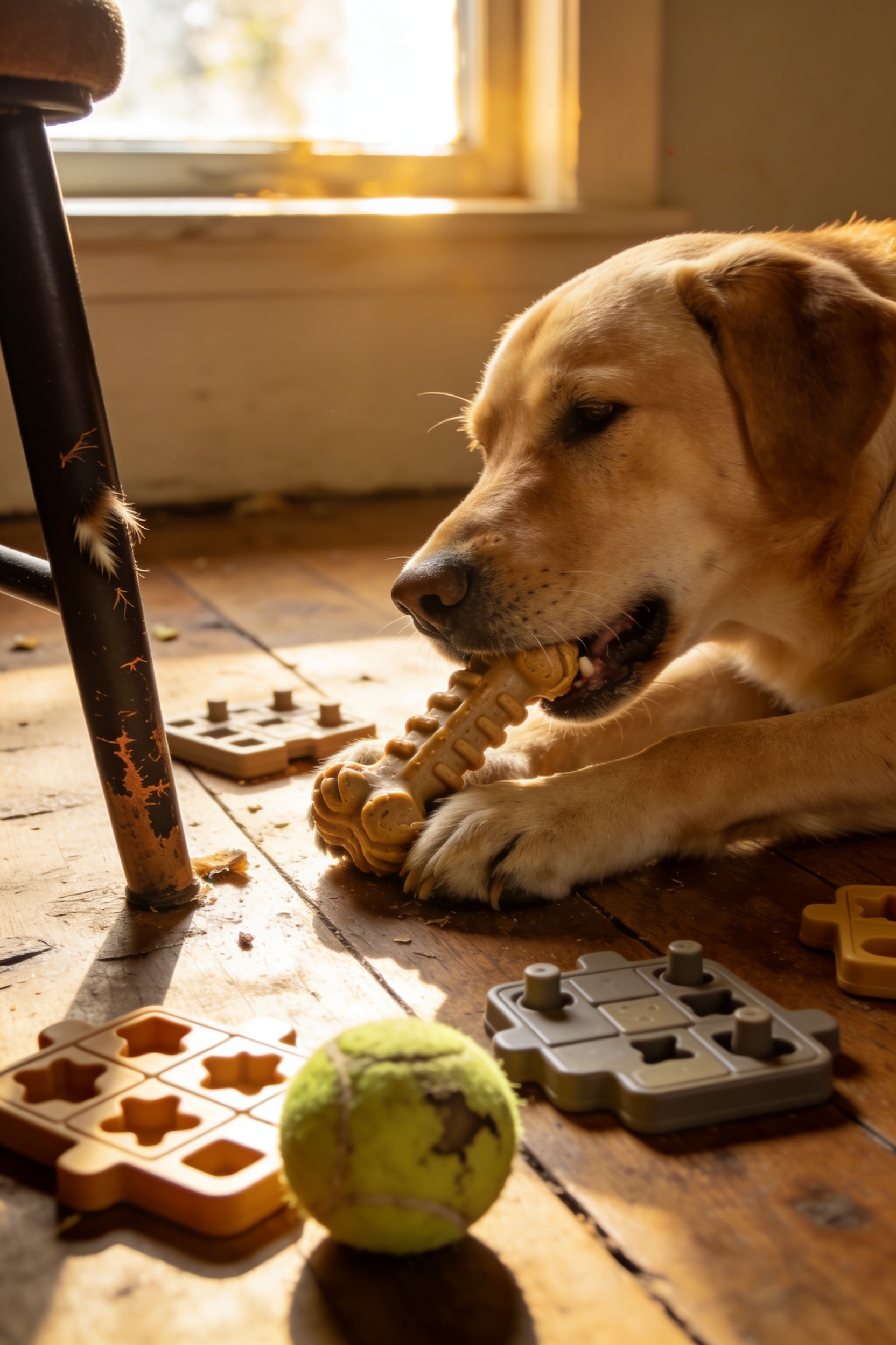 chewing reduces anxiety prevents destruction