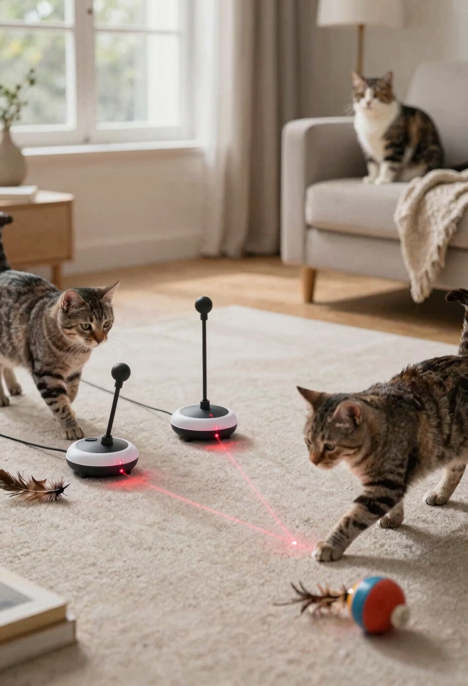 dual beam synchronized multi cat play