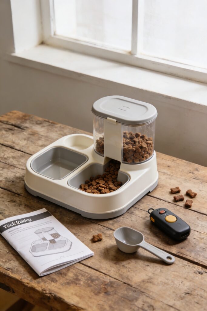 interactive feeders for training