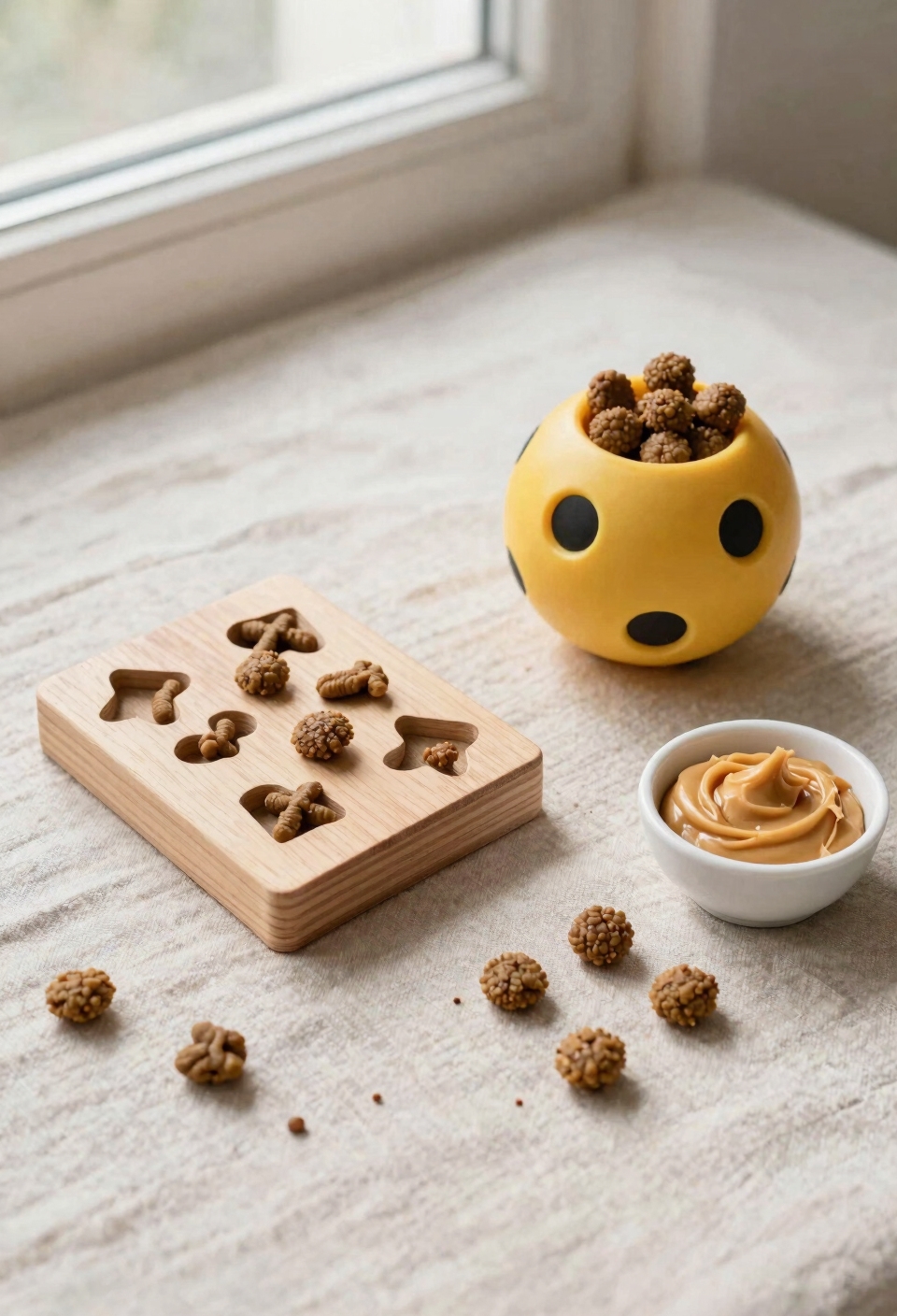 puzzle toys enable controlled feeding