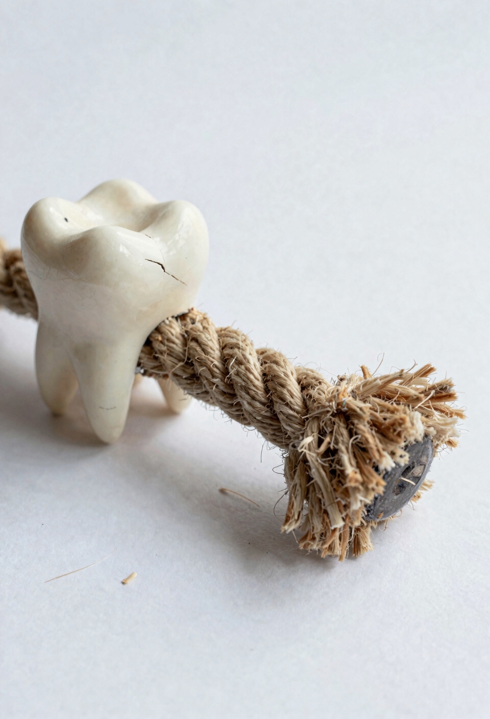 rope fibers damage dog teeth
