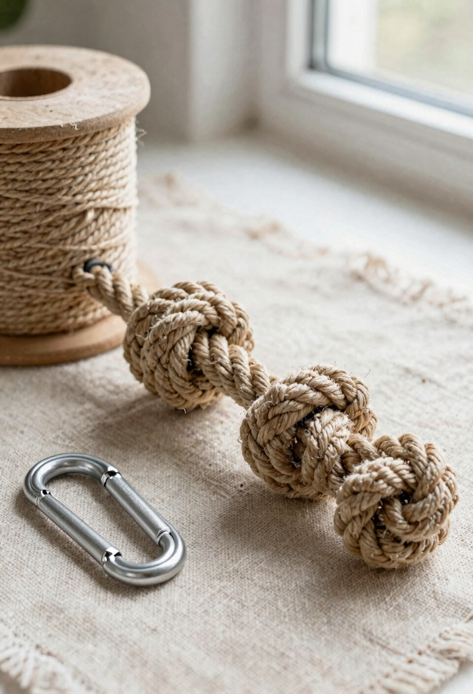 tightly braided reinforced cotton rope
